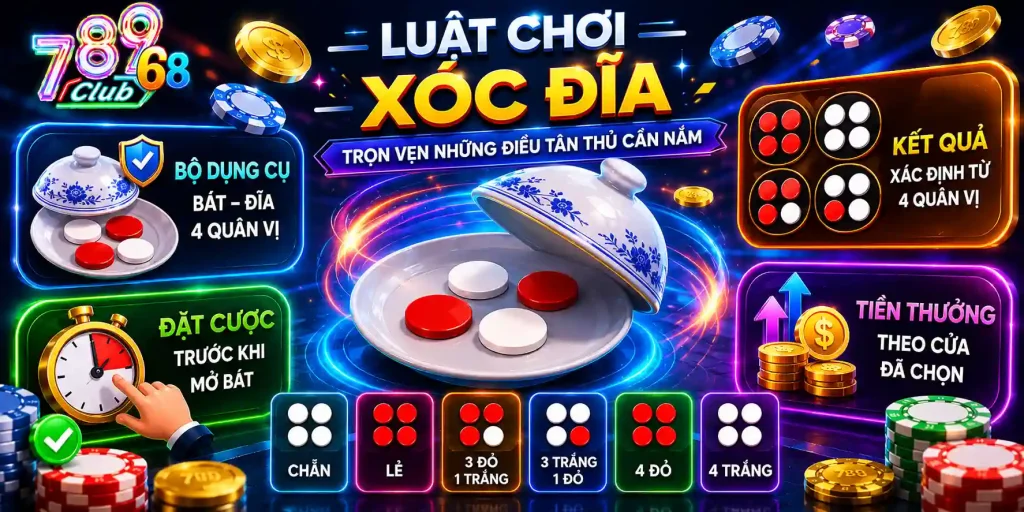 Luật chơi xóc đĩa và những điều tân thủ cần nắm