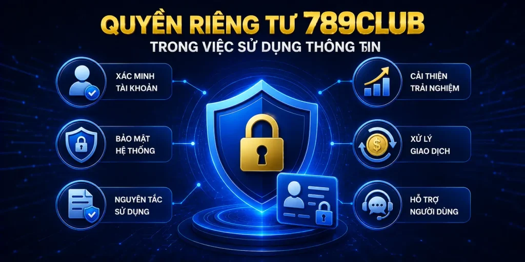 Quyền riêng tư 789CLUB trong việc sử dụng thông tin